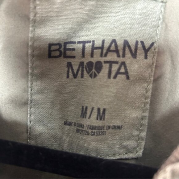 Bethany Mota Linen Cotton Blend Utility Army Jacket Medium Green - Picture 7 of 14